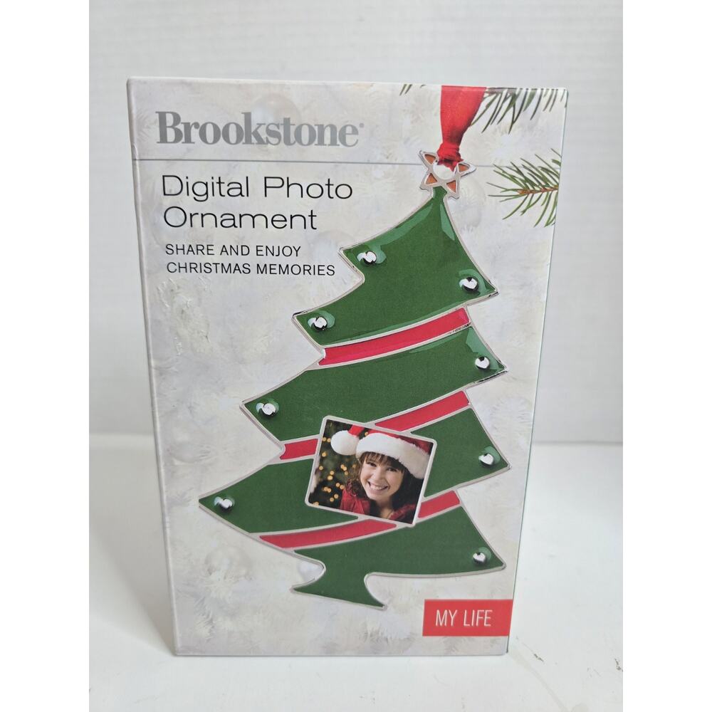 Brookstone Digital Holiday Photo Ornament - GREAT GIFT! New In Box